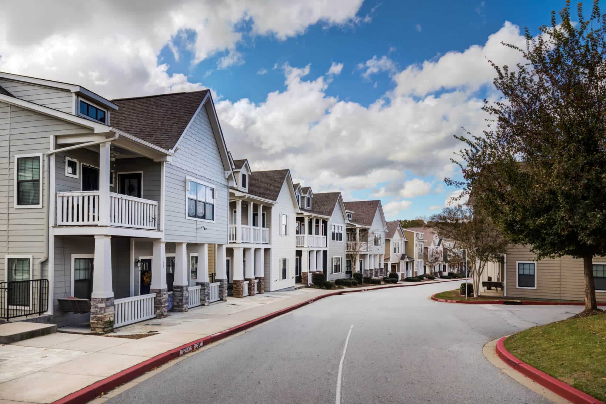 the collective at clemson off campus apartments near clemson university cottage and townhome exterior
